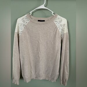 Blusa manga larga color crema